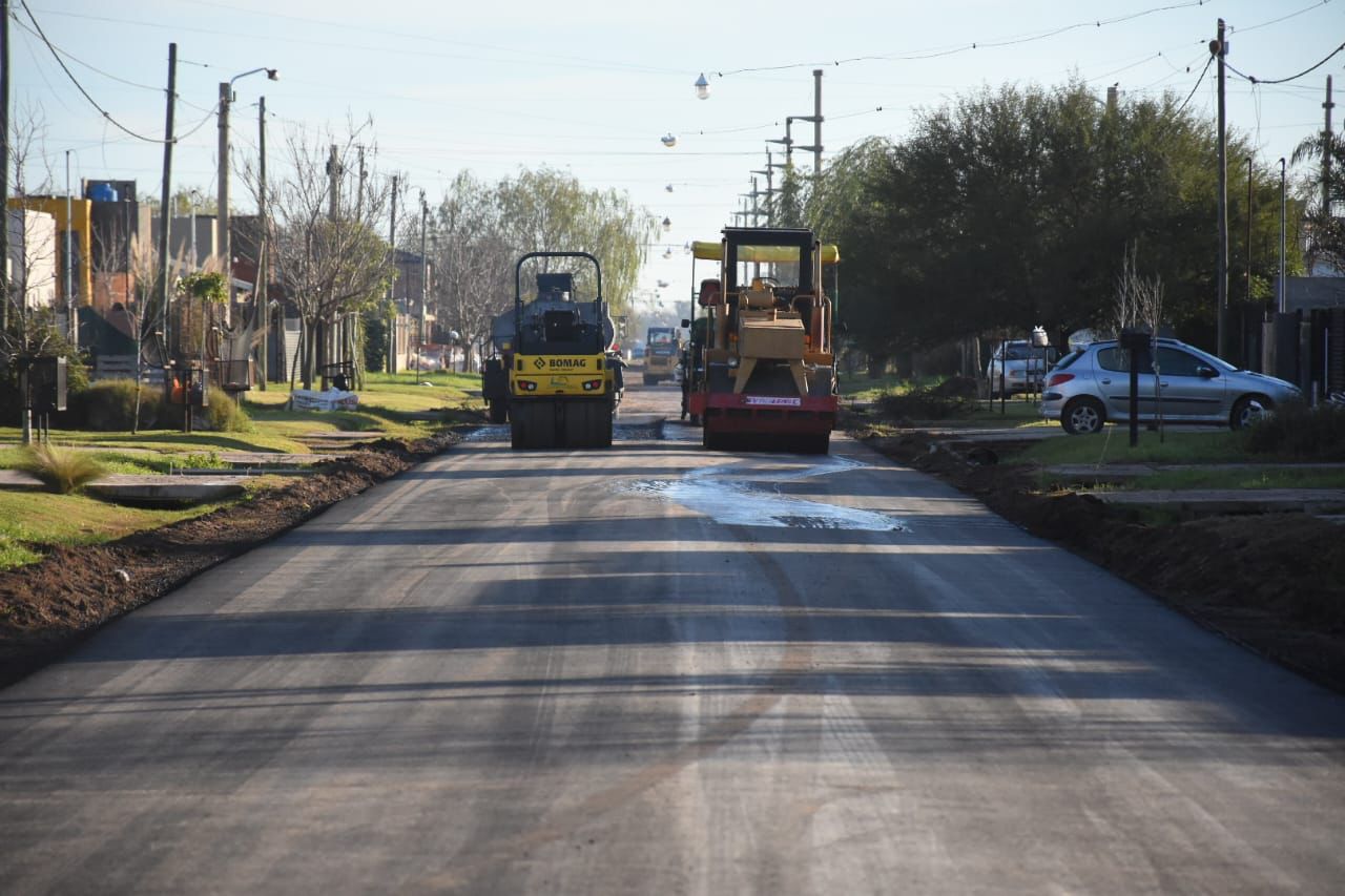 Finalizó la pavimentación de calle Catamarca